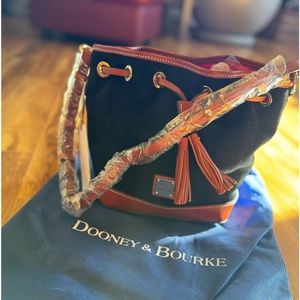 Dooney&Bourke suede small drawstring bag
